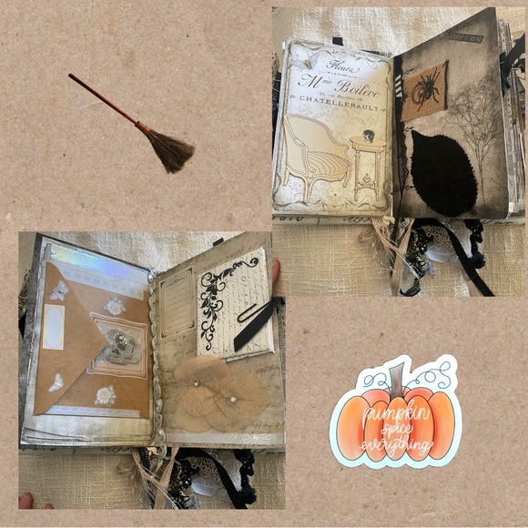 Haloween Junk Journal Homemade. 54 pages. 5x7 - Picture 11 of 15